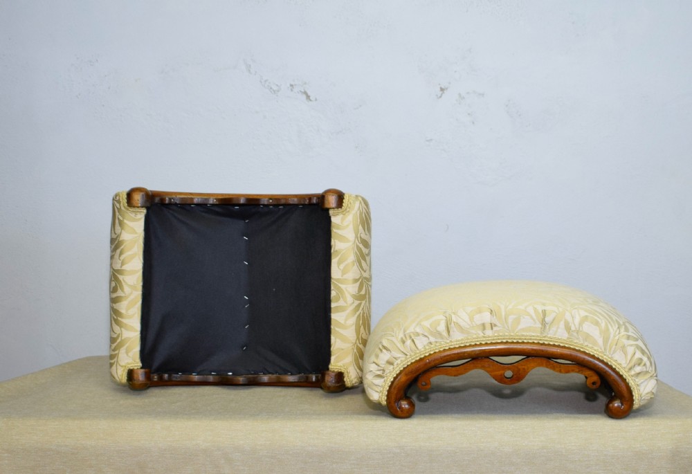 Victorian Pair of Walnut Foot Stools View XXVI