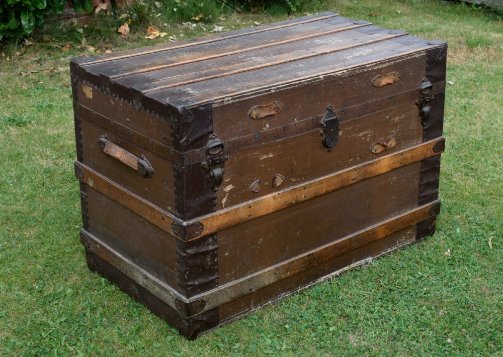 Antique Victorian Travelling Trunk