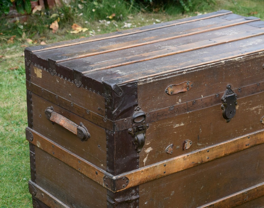 Antique Victorian Travelling Trunk View III