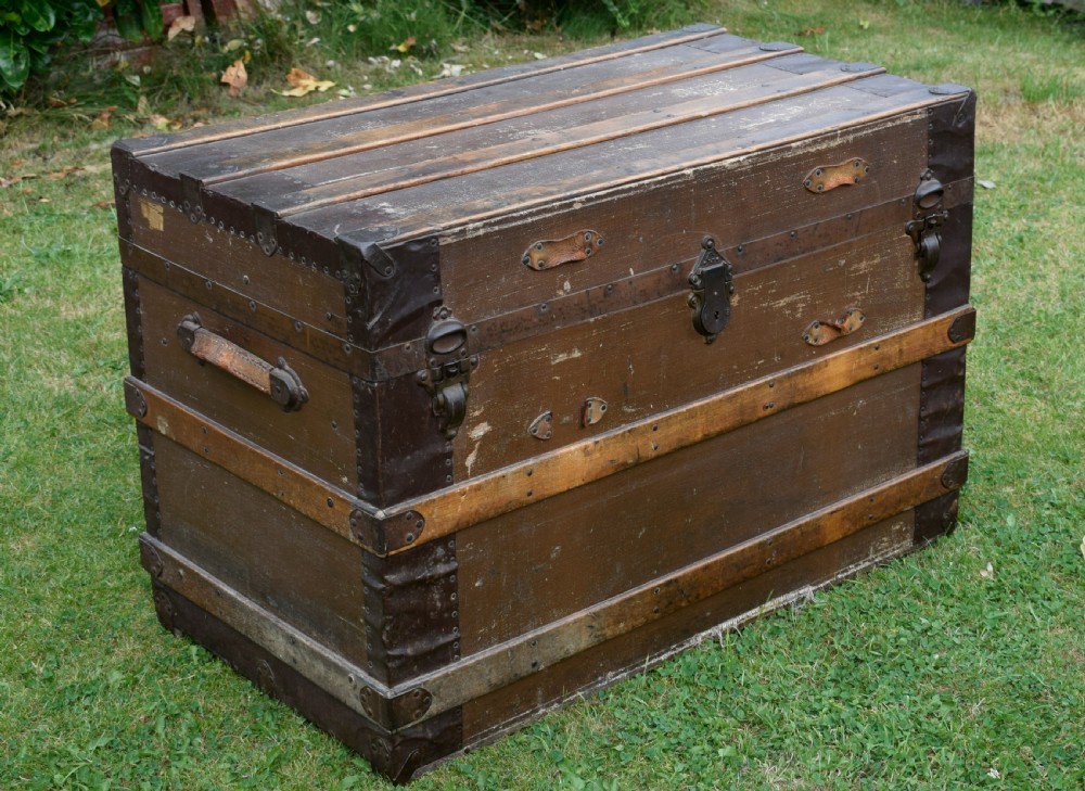 Antique Victorian Travelling Trunk View VI