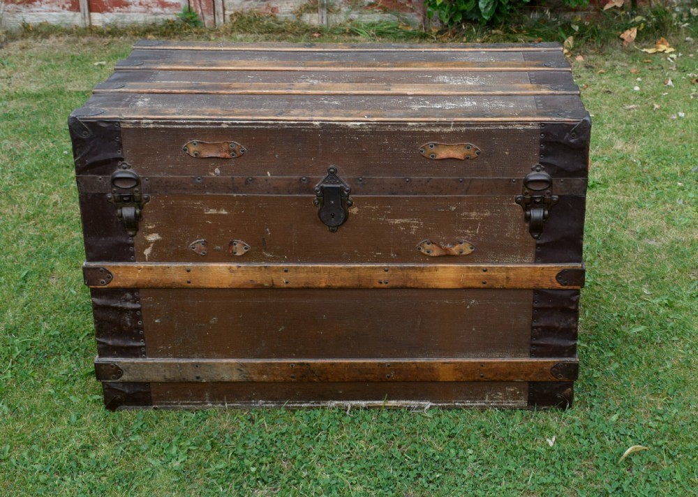 Antique Victorian Travelling Trunk View VIII
