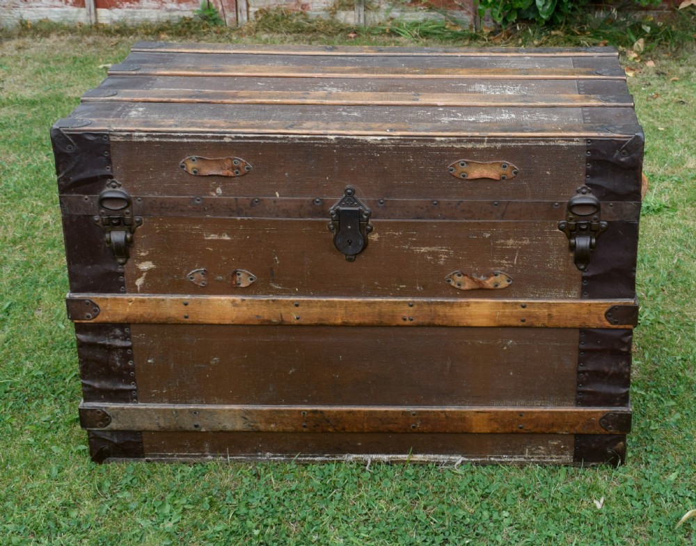 Antique Victorian Travelling Trunk View IX