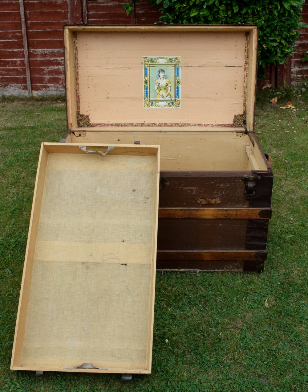 Antique Victorian Travelling Trunk View XVIII