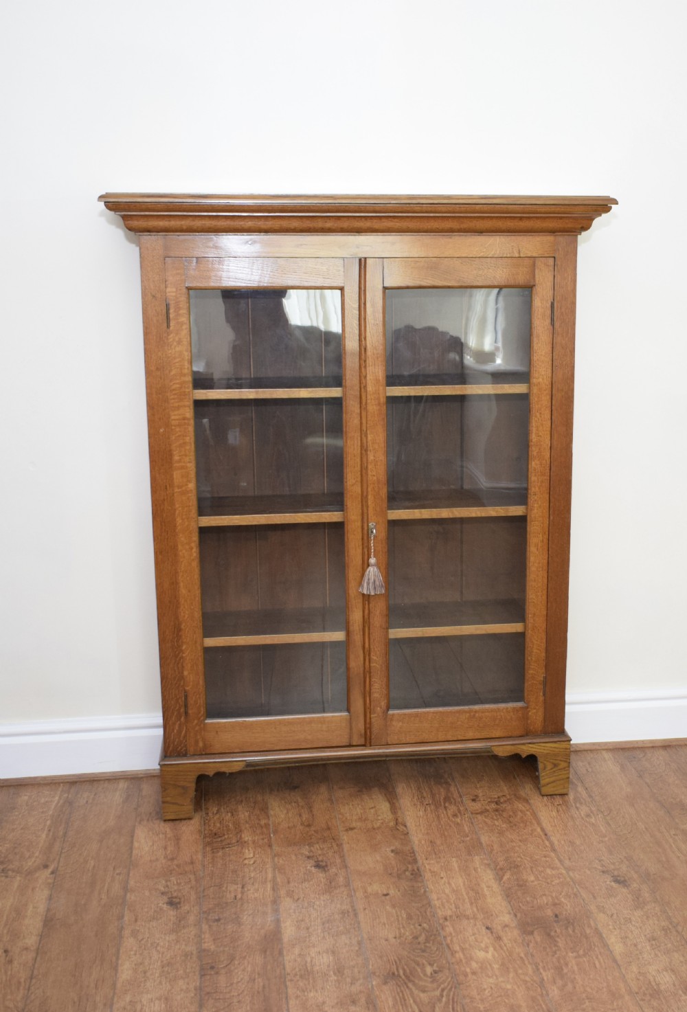 Edwardian Oak Bookcase View III
