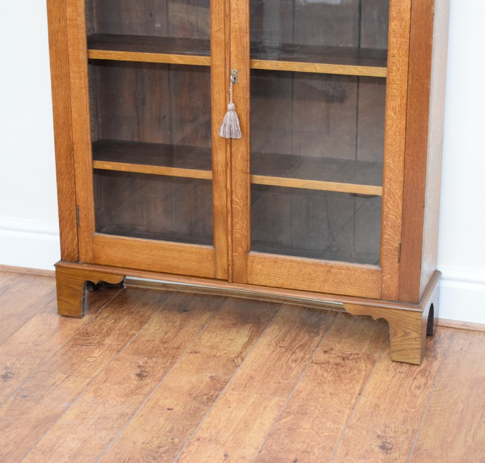 Edwardian Oak Bookcase View VIII