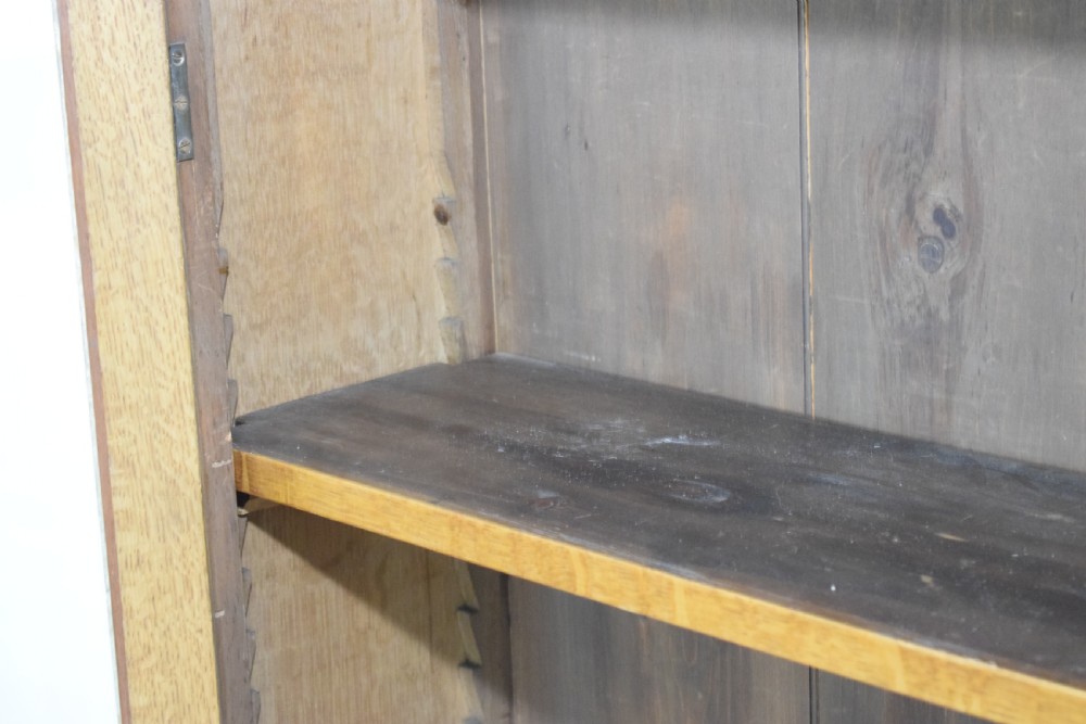 Edwardian Oak Bookcase View XI