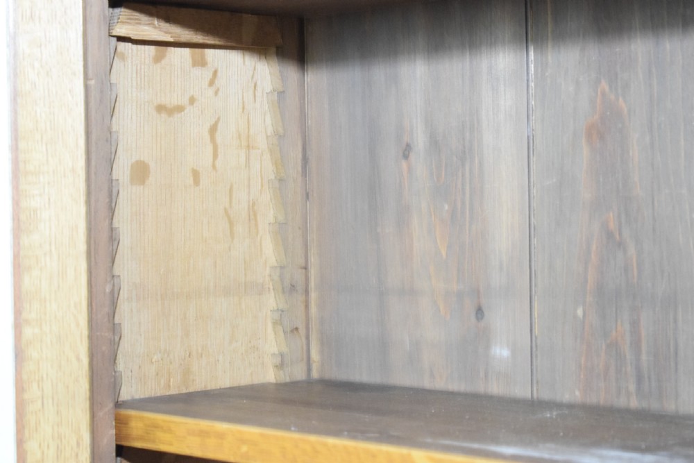 Edwardian Oak Bookcase View XII