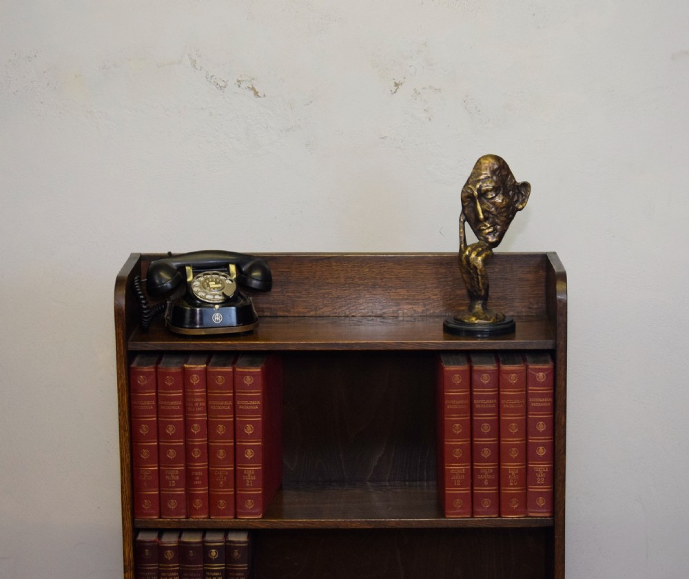 Arts & Crafts Oak Bookcase View V