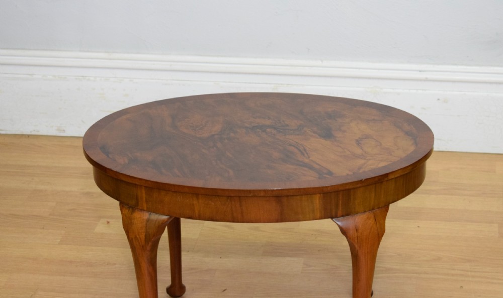 Early 20th Century Burr-Walnut Coffee Table View IV