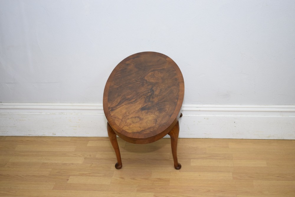 Early 20th Century Burr-Walnut Coffee Table View VI