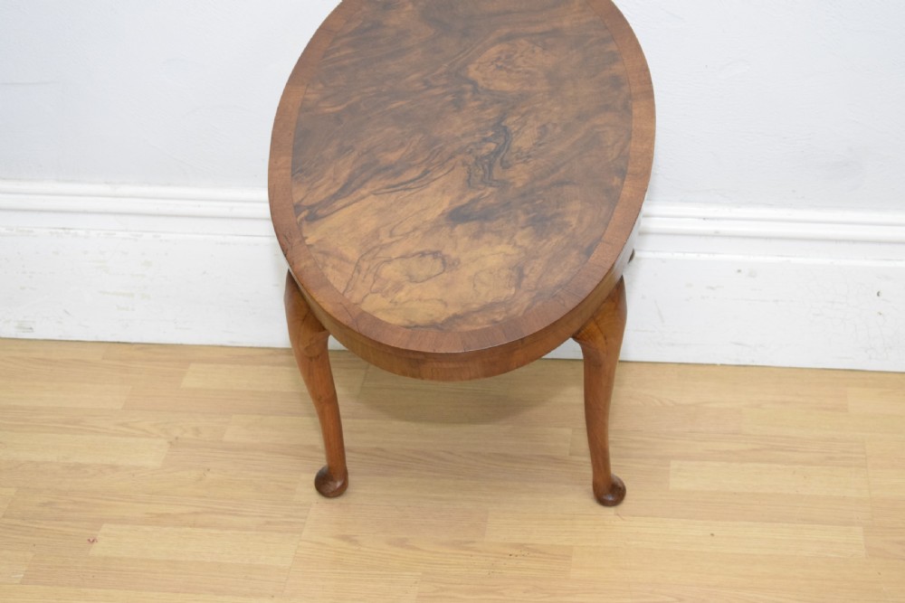 Early 20th Century Burr-Walnut Coffee Table View VII