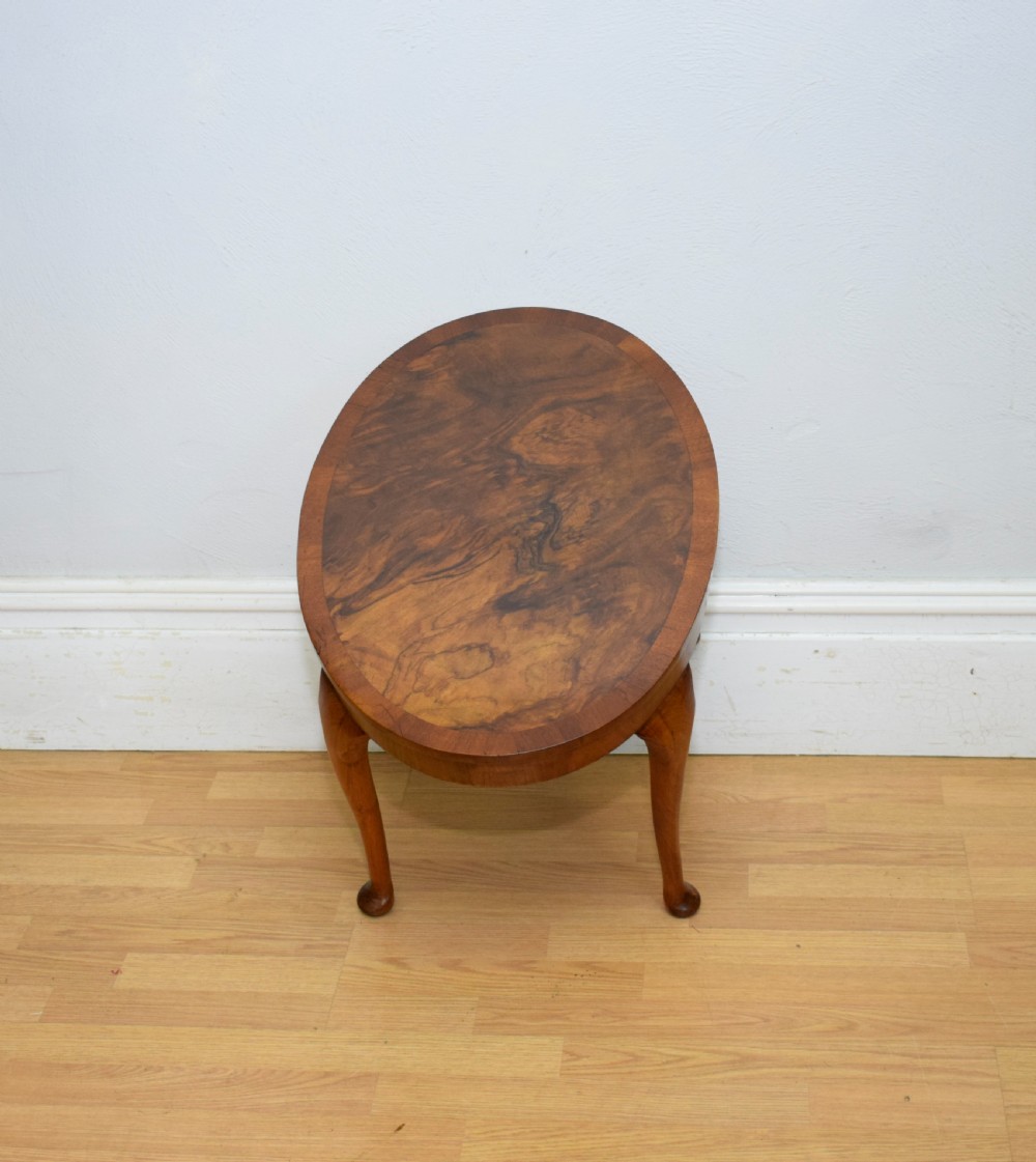Early 20th Century Burr-Walnut Coffee Table View IX