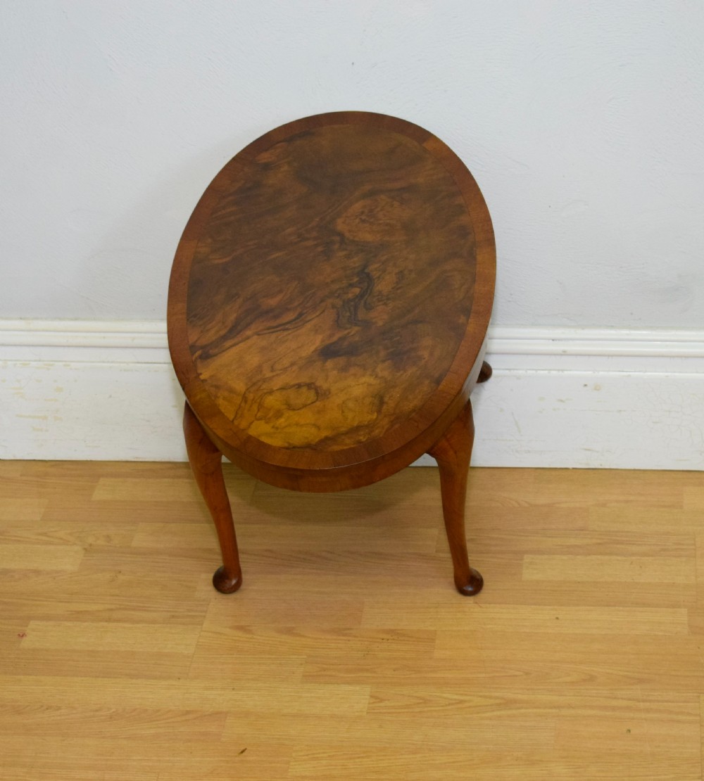 Early 20th Century Burr-Walnut Coffee Table View X