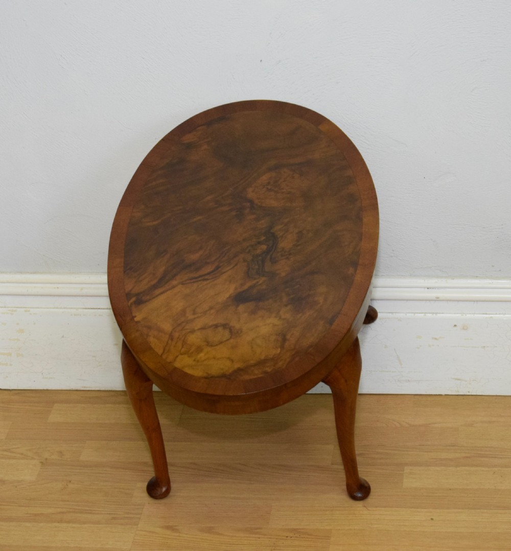 Early 20th Century Burr-Walnut Coffee Table View XII