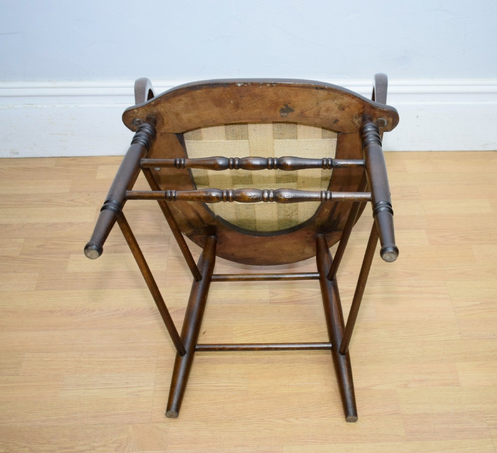 Early 20th Century Oak Desk Chair View XI