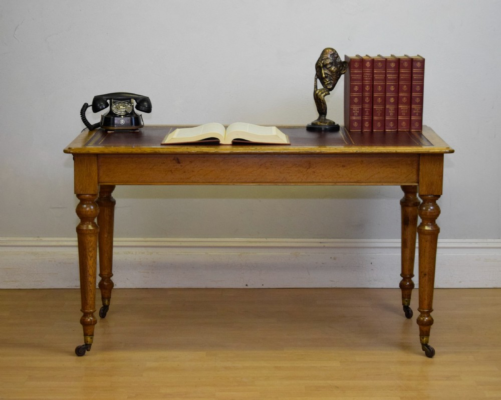 Antique Victorian Library Table