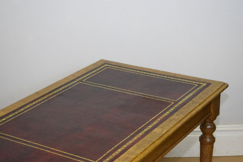 Antique Victorian Library Table View X