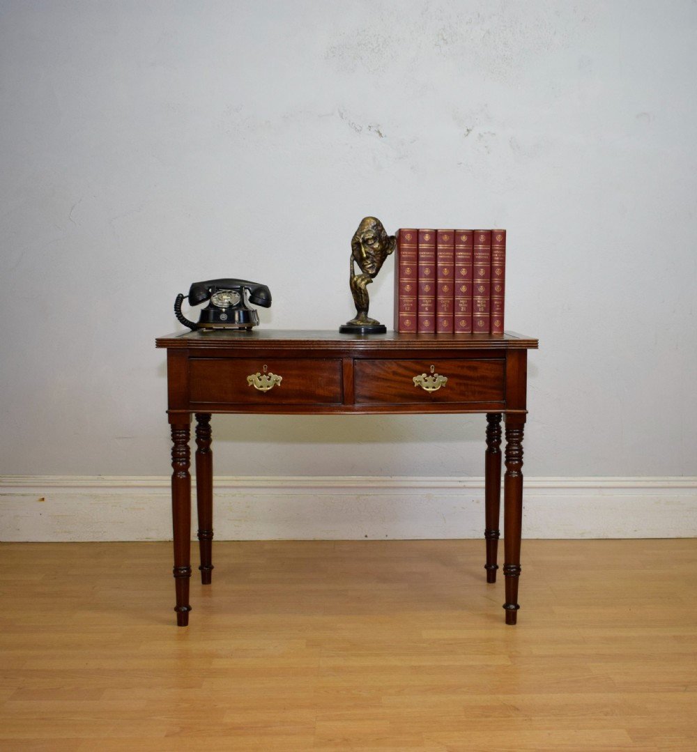  Regency Bowfront Writing Table View IV