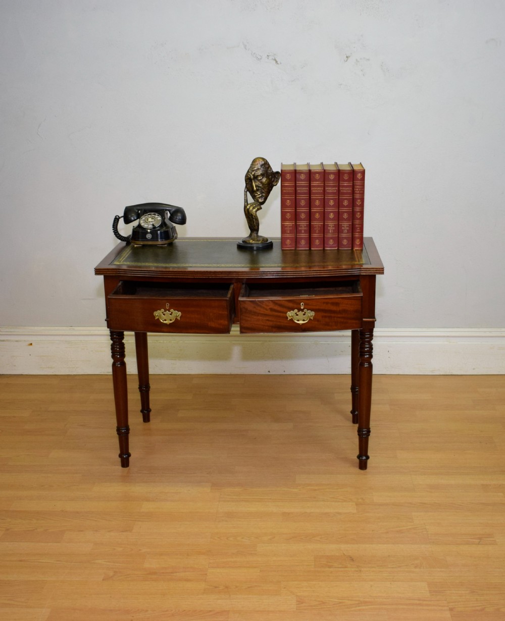  Regency Bowfront Writing Table View VII
