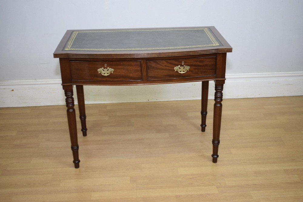  Regency Bowfront Writing Table View XI