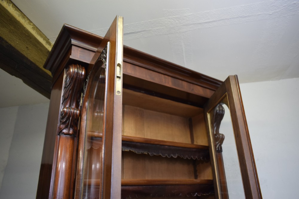 Antique Victorian Library Bookcase View VI