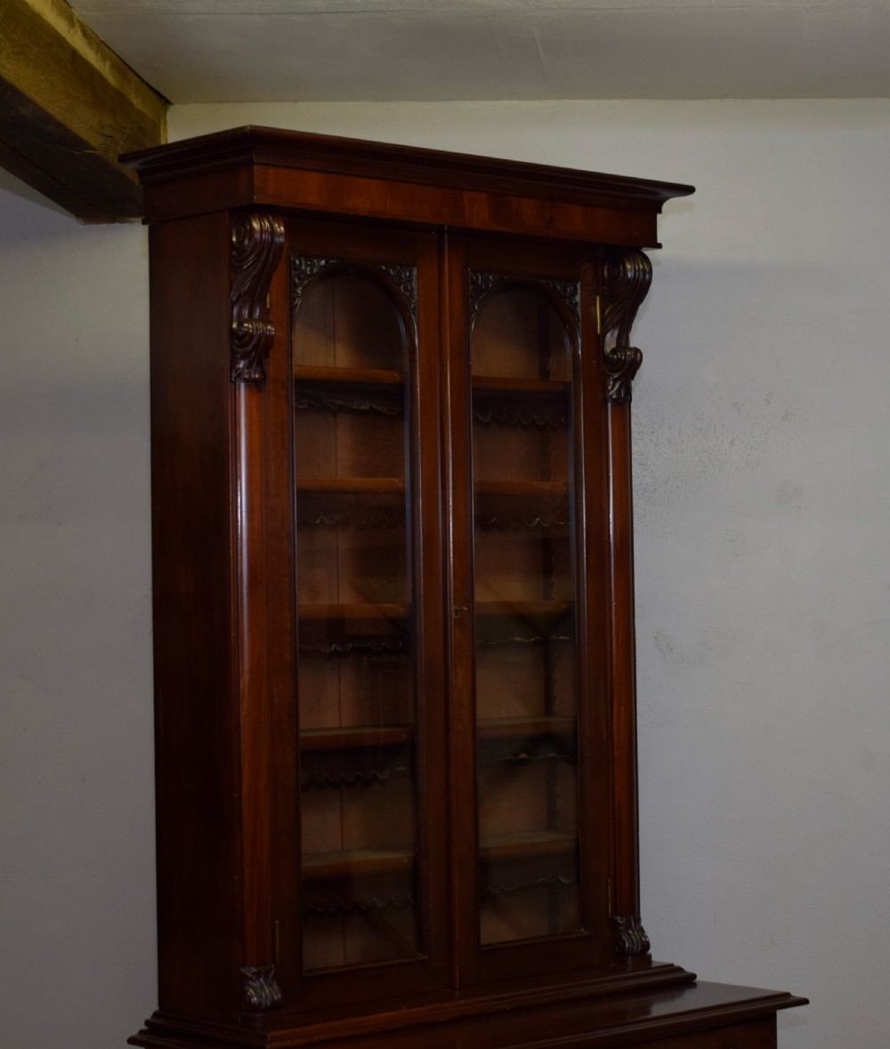 Antique Victorian Library Bookcase View XI