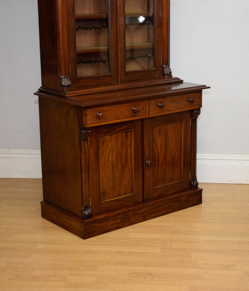 Antique Victorian Library Bookcase View XII