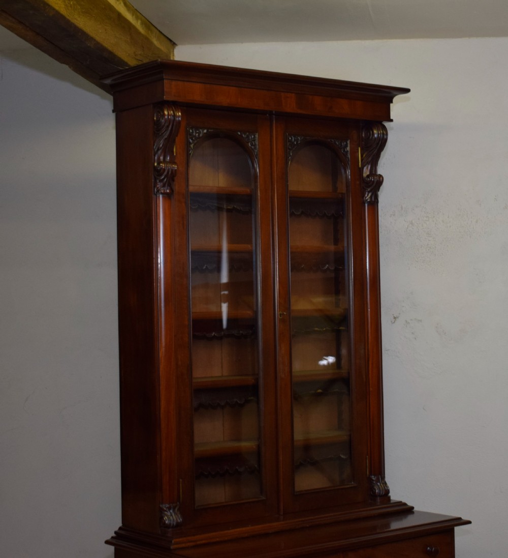 Antique Victorian Library Bookcase View XIII