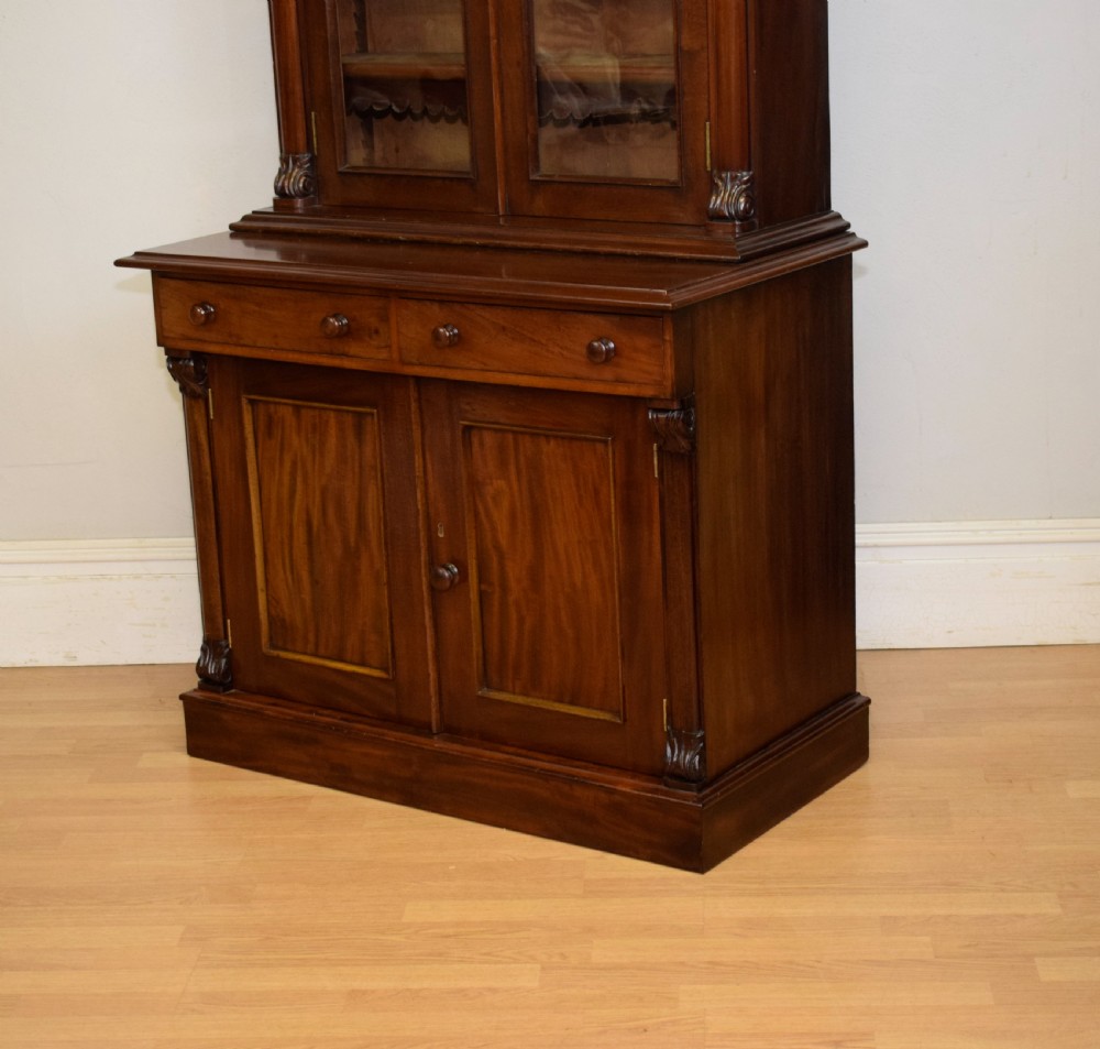 Antique Victorian Library Bookcase View XIV