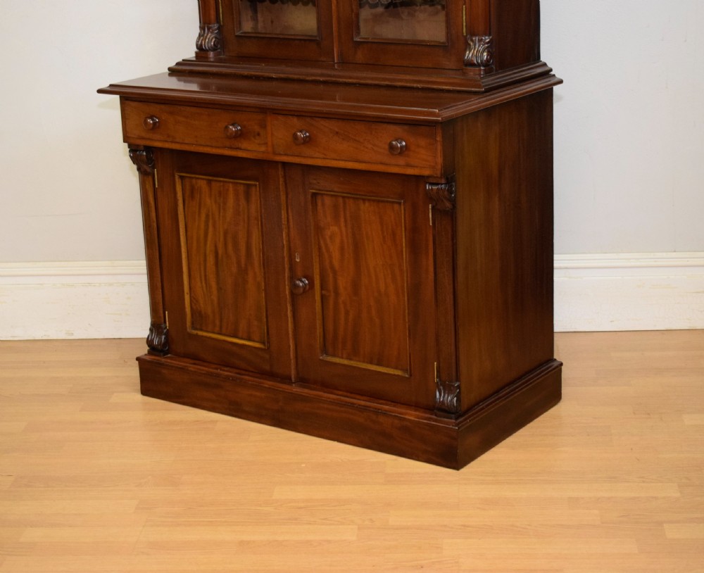 Antique Victorian Library Bookcase View XV