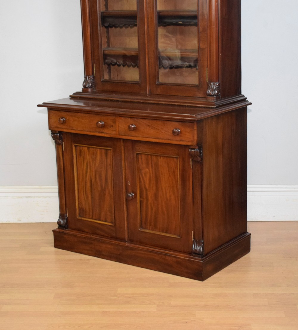 Antique Victorian Library Bookcase View XVI