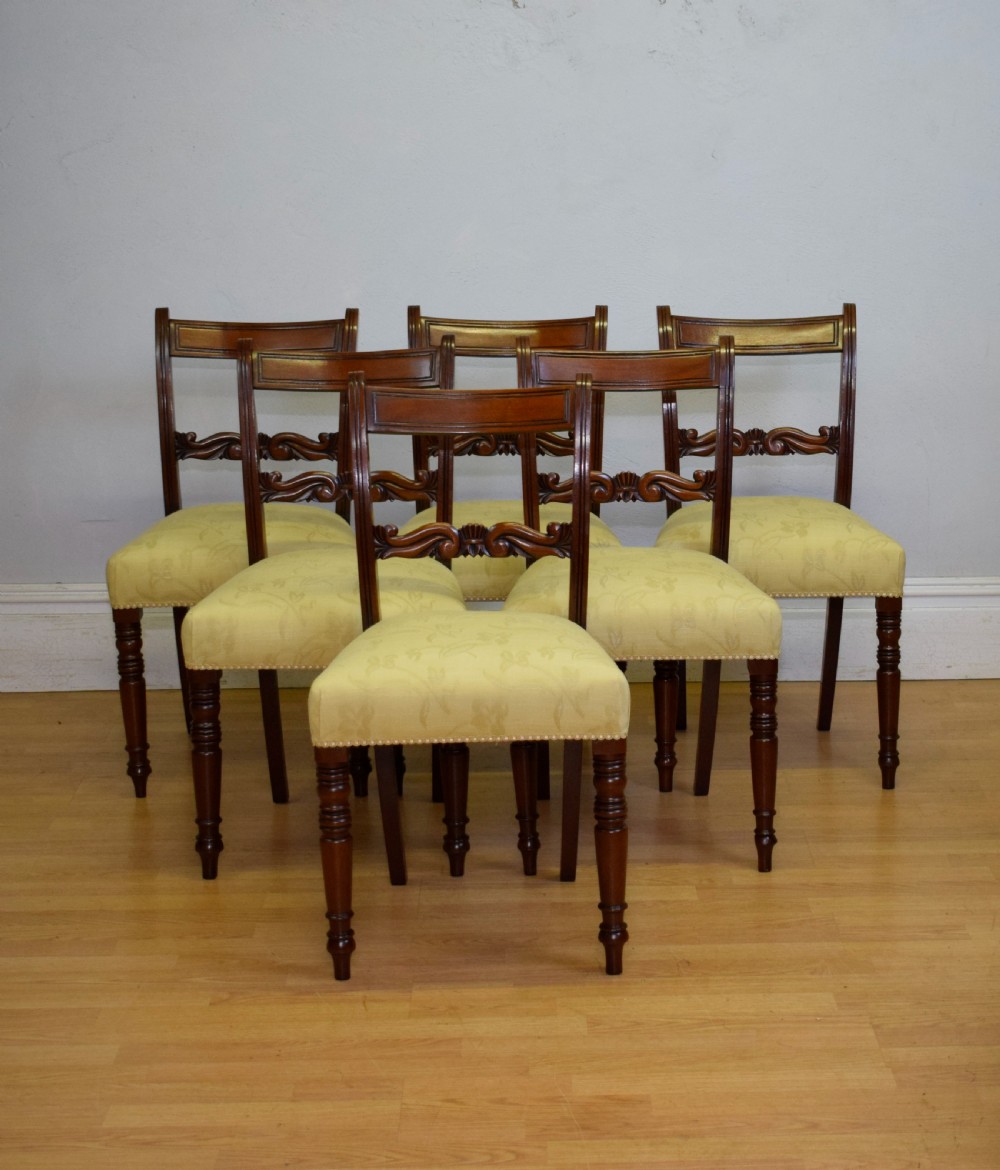 Antique Regency Set of 6 Dining Chairs View II