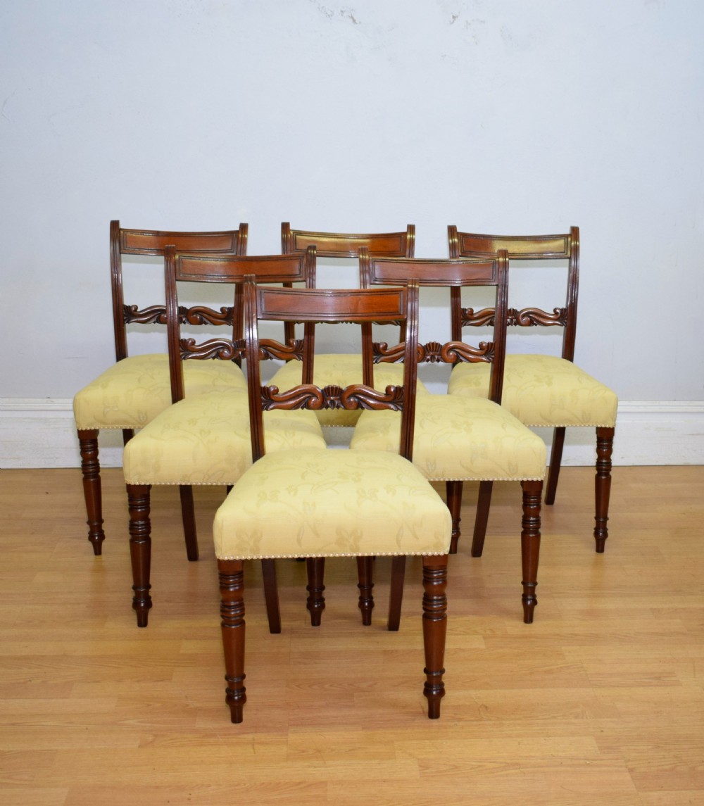 Antique Regency Set of 6 Dining Chairs View V
