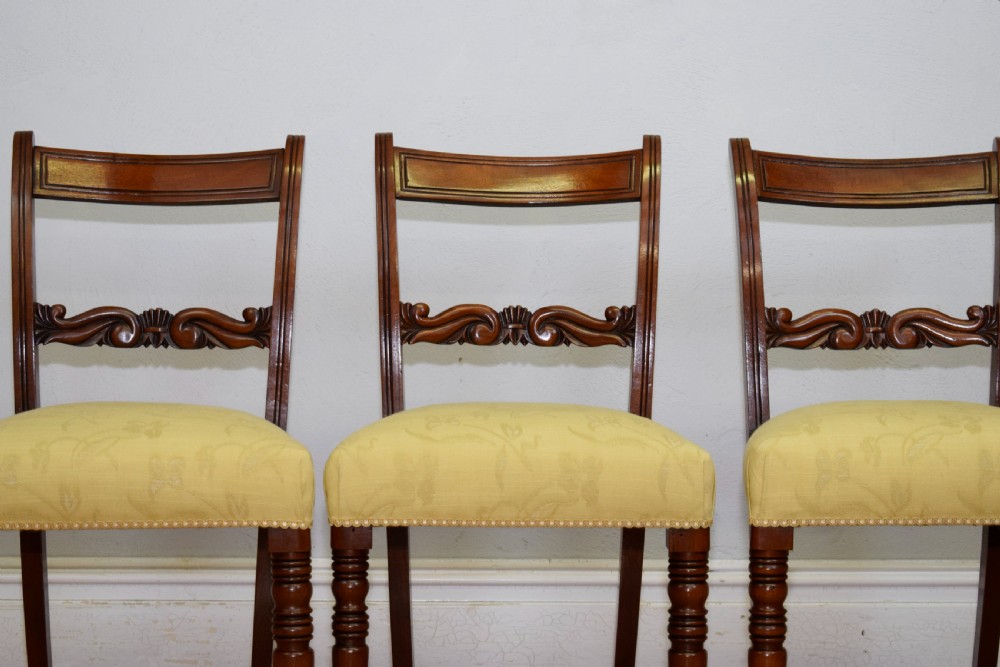 Antique Regency Set of 6 Dining Chairs View XII