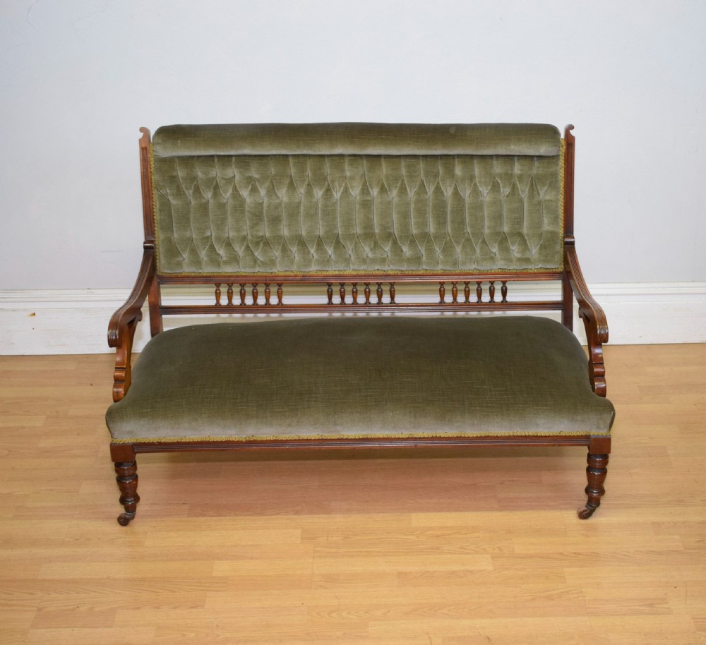 Victorian Walnut Couch View II