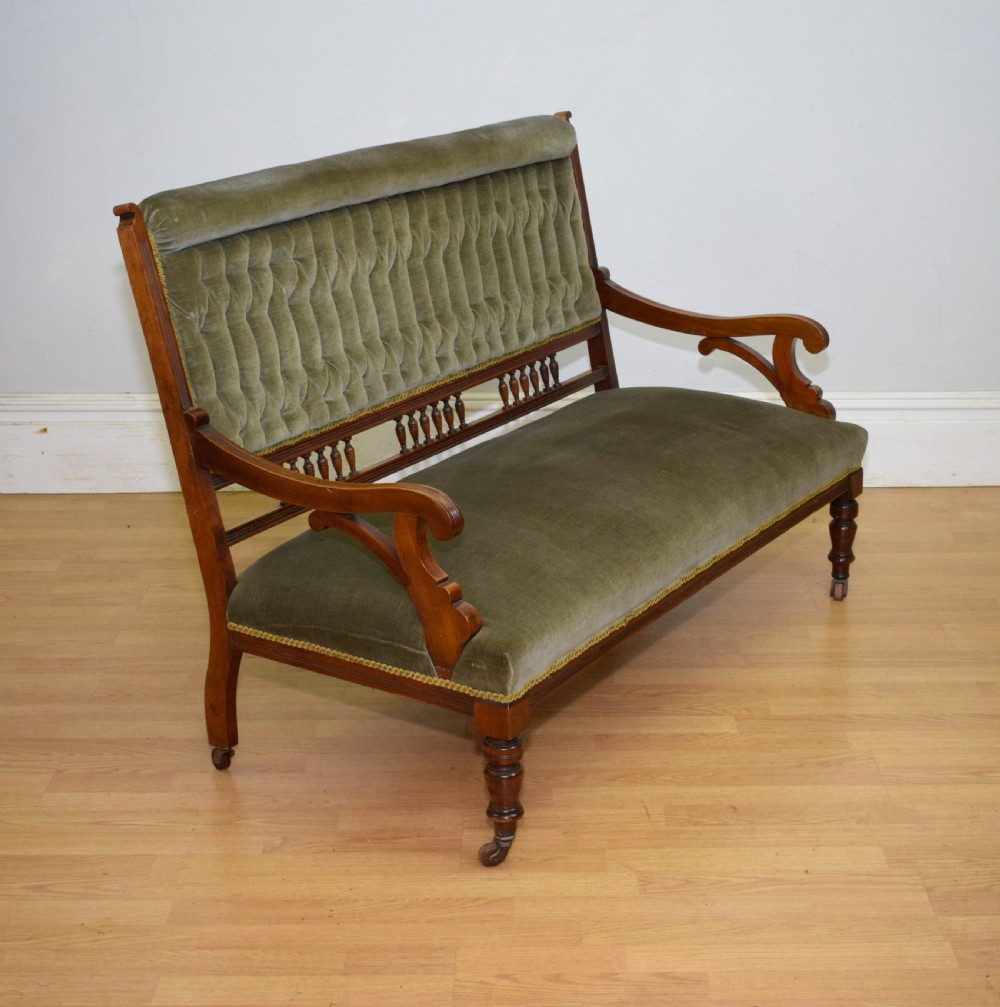 Victorian Walnut Couch View V