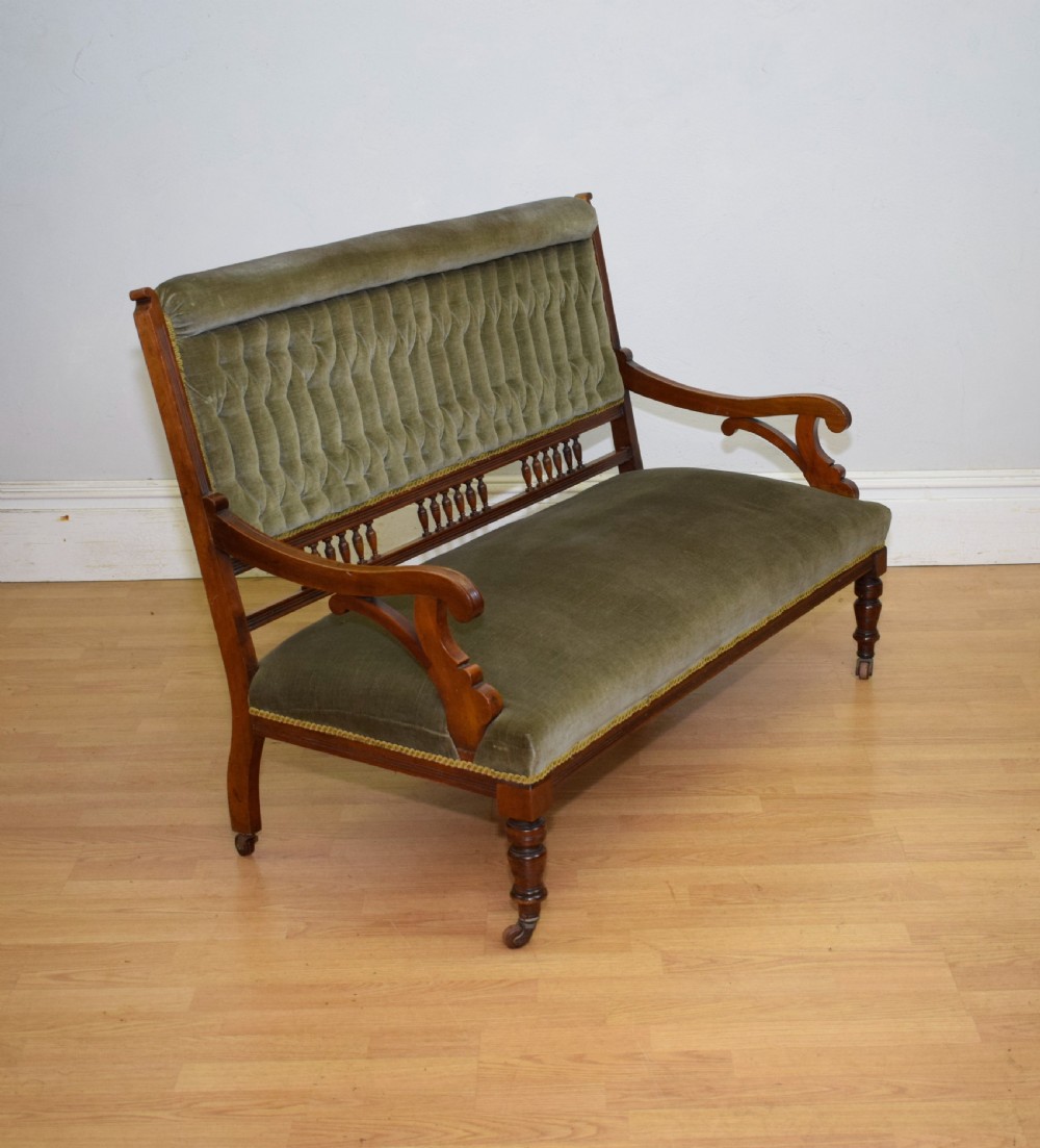 Victorian Walnut Couch View VI