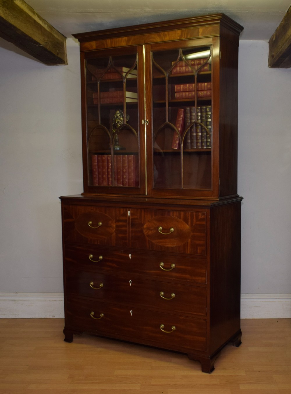  Regency Secretaire Bookcase View XVIII