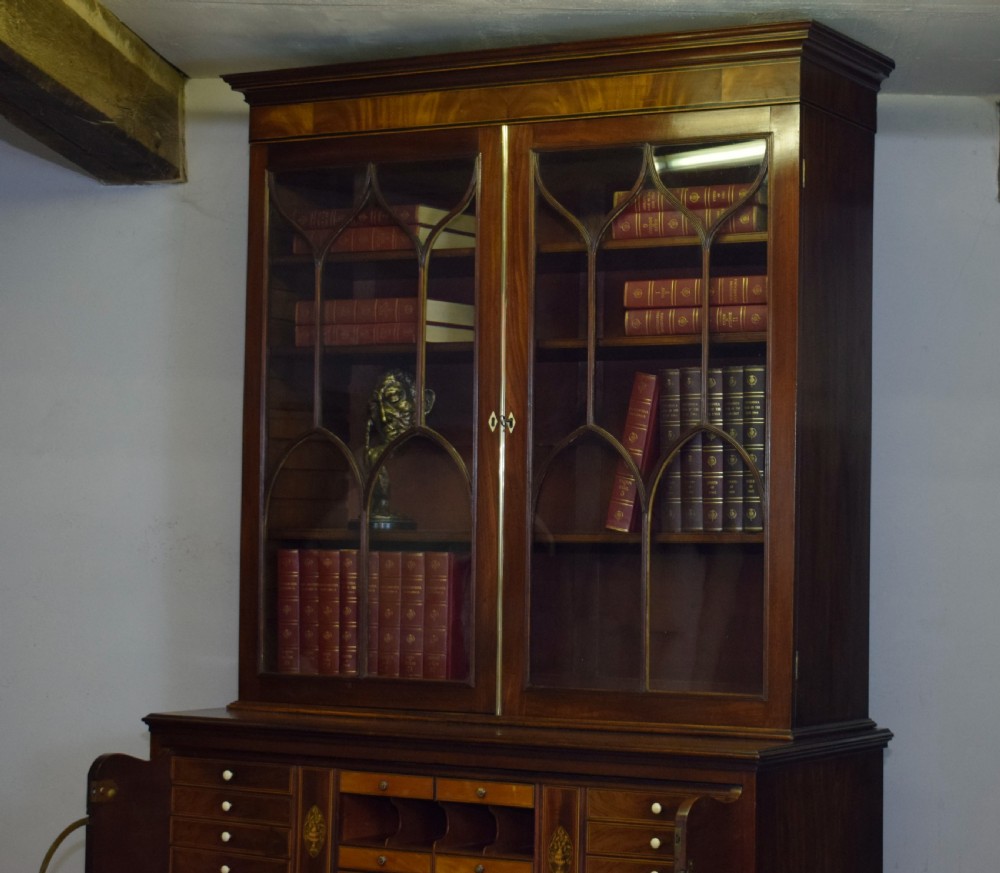  Regency Secretaire Bookcase View XXII