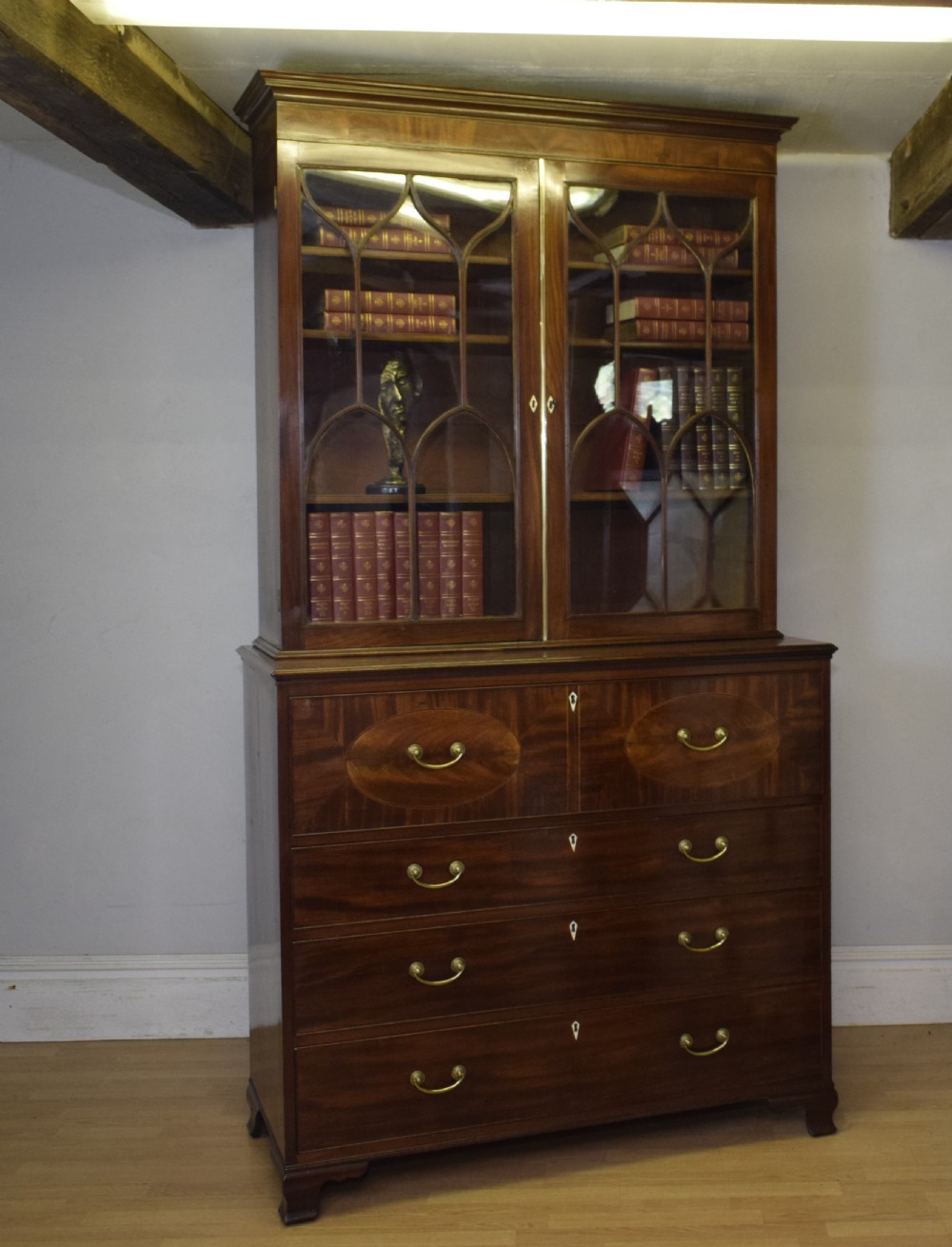  Regency Secretaire Bookcase View XXIII