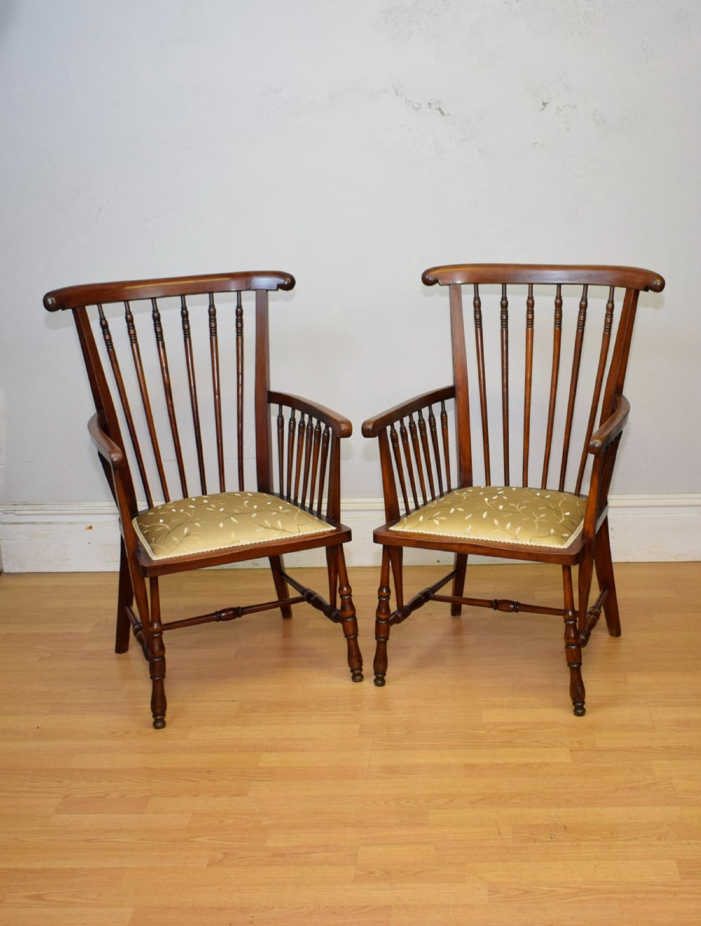 Pair of Arts & Crafts Armchairs View II