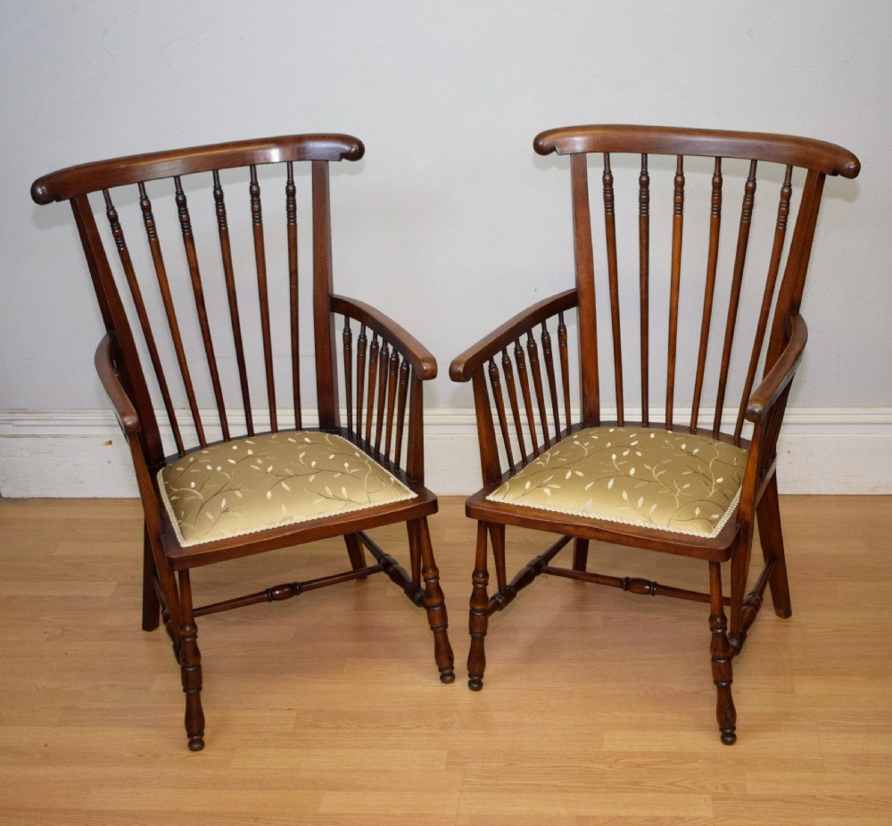 Pair of Arts & Crafts Armchairs View III