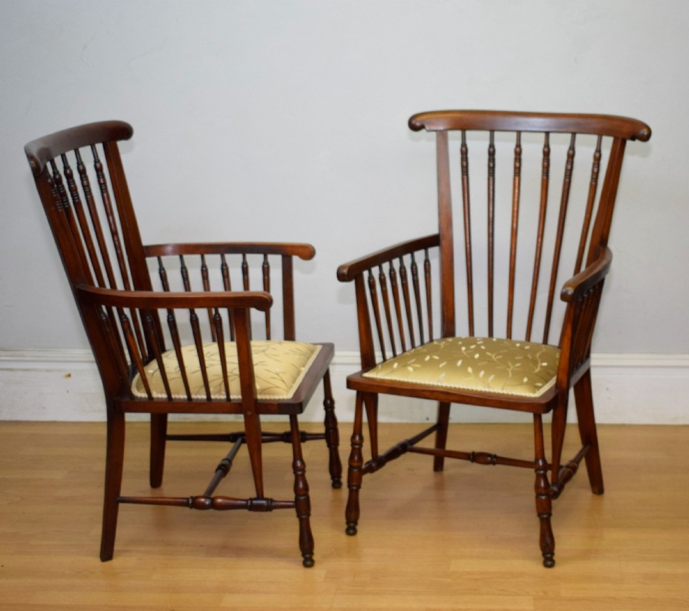 Pair of Arts & Crafts Armchairs View VI