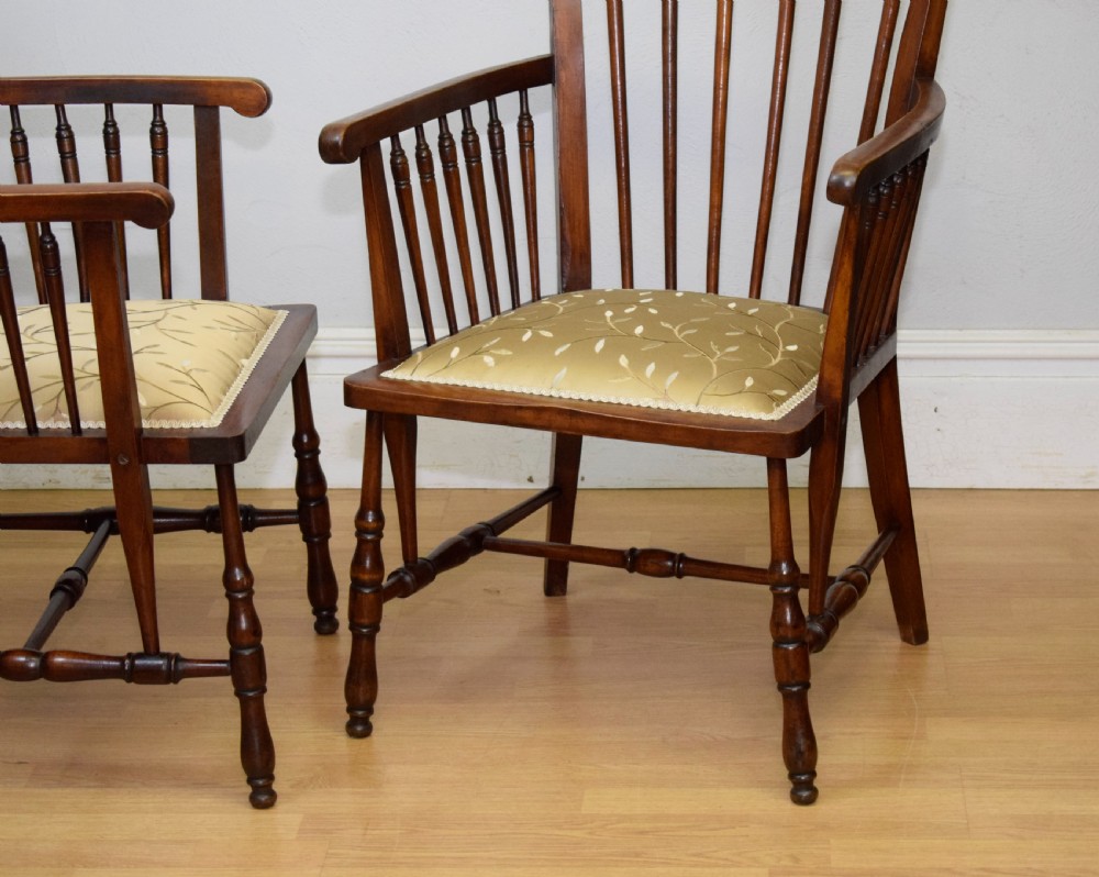 Pair of Arts & Crafts Armchairs View X