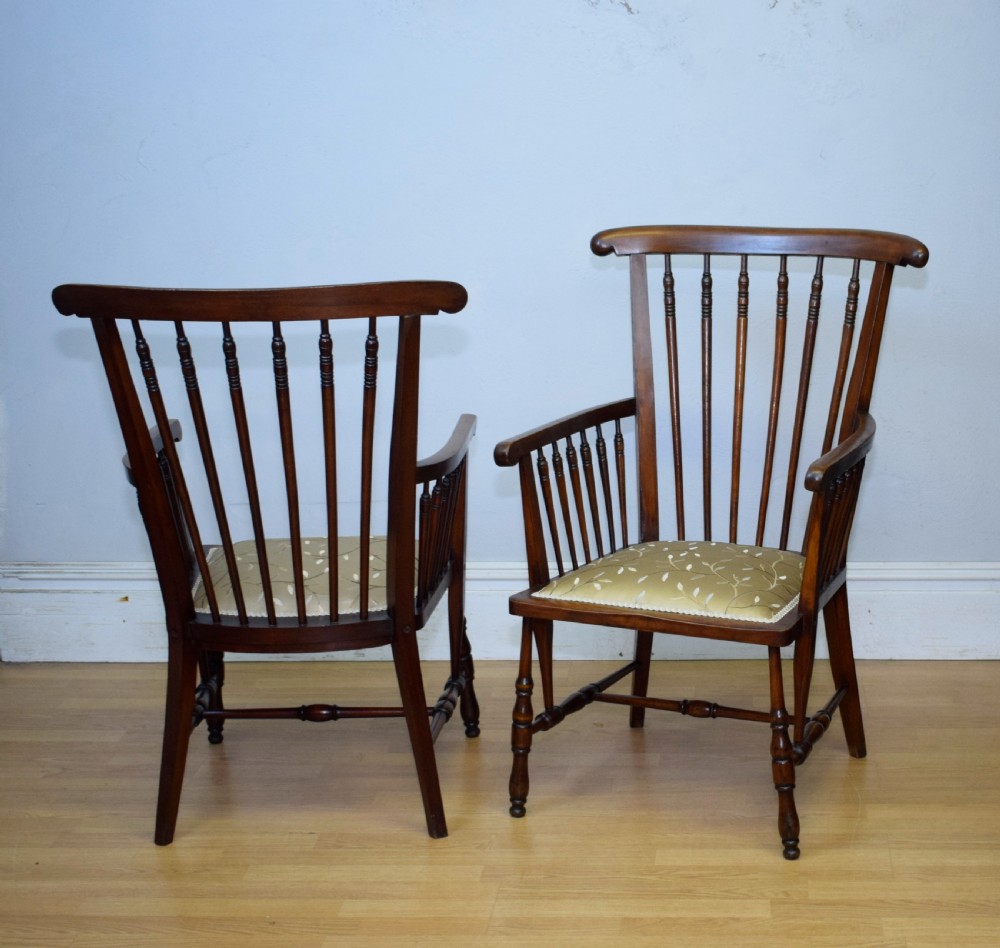 Pair of Arts & Crafts Armchairs View XIV