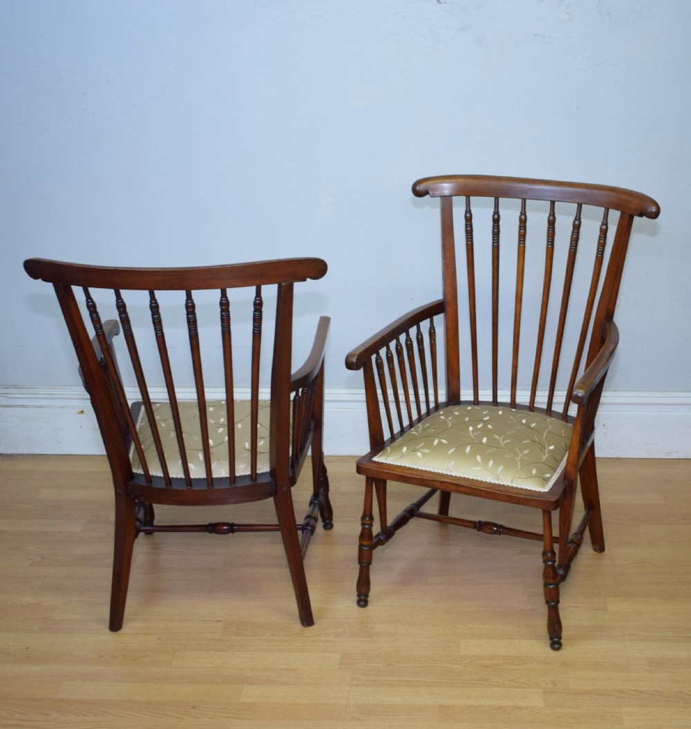 Pair of Arts & Crafts Armchairs View XV