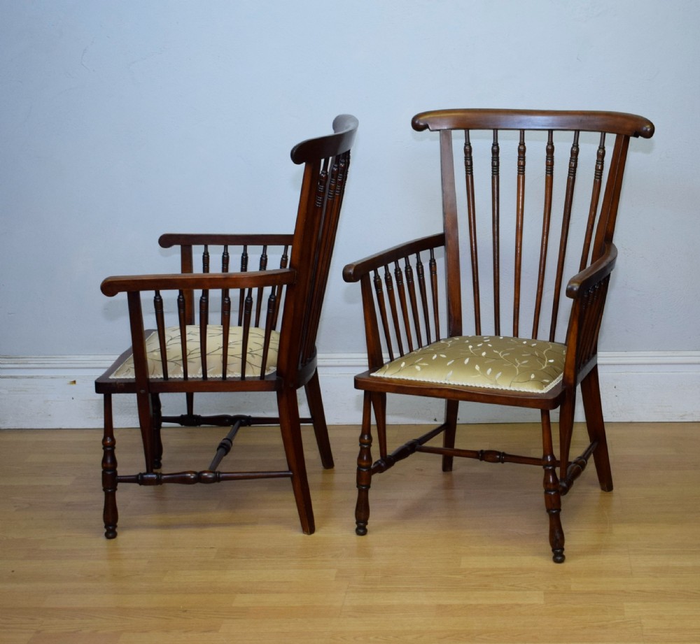 Pair of Arts & Crafts Armchairs View XVI