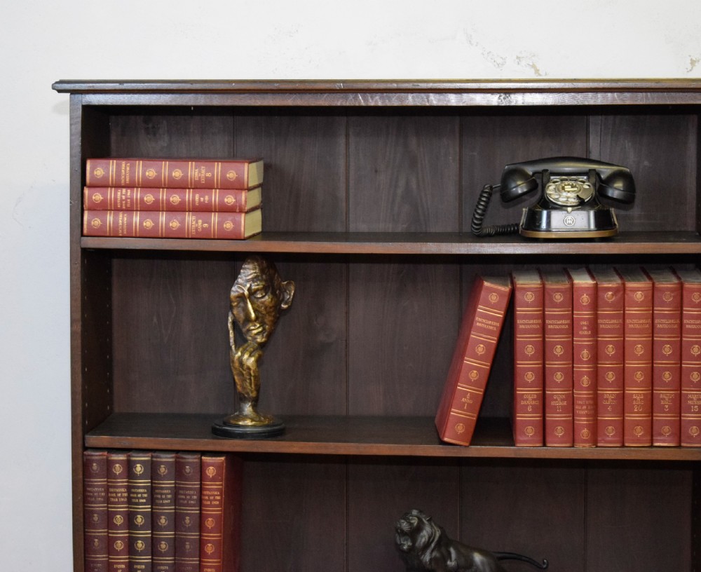 Late Victorian Oak Bookcase View IV