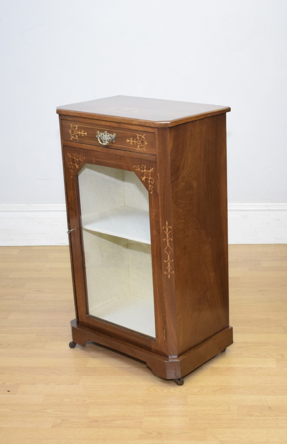 Victorian Walnut Inlaid Cabinet View IX