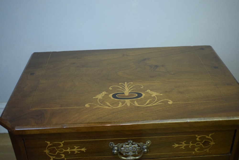 Victorian Walnut Inlaid Cabinet View XI